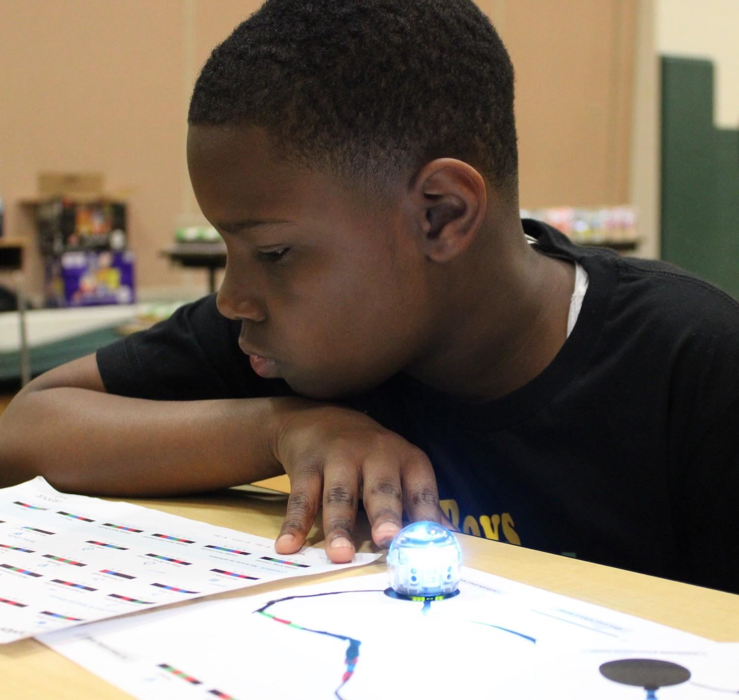 Student with Ozobot